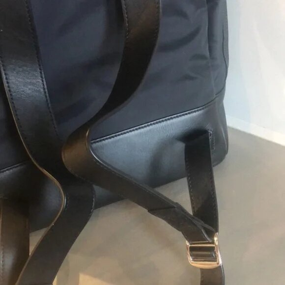WANT Les Essentiels Piper Black Nylon and Jet Black Leather Backpack main image 6